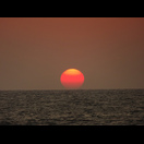 Der Sonnenuntergang ohne Wolken, auf den wir an der indischen Westküste vergeblich warteten